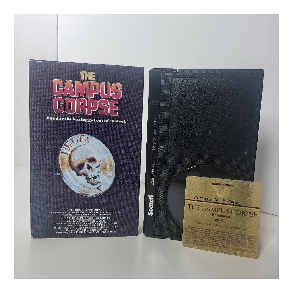 The Campus Corpse BETA Tape Betamax (Not VHS) Charlie Martin